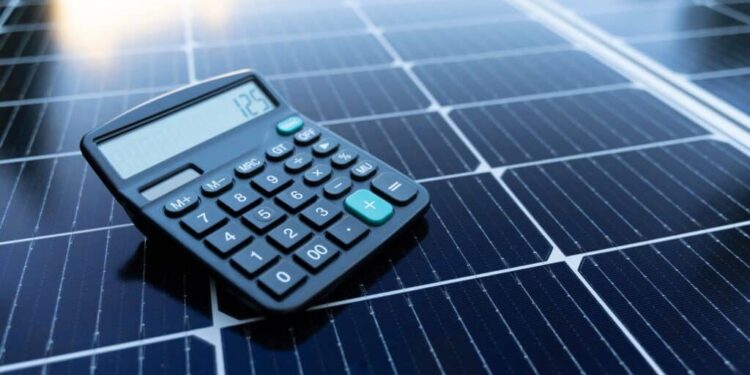 Calculate home energy needs for solar installation