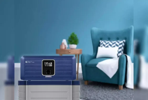 The right Luminous inverter providing backup power during an outage.