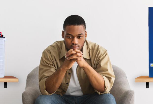 Image showing a solar battery with inverter setup.